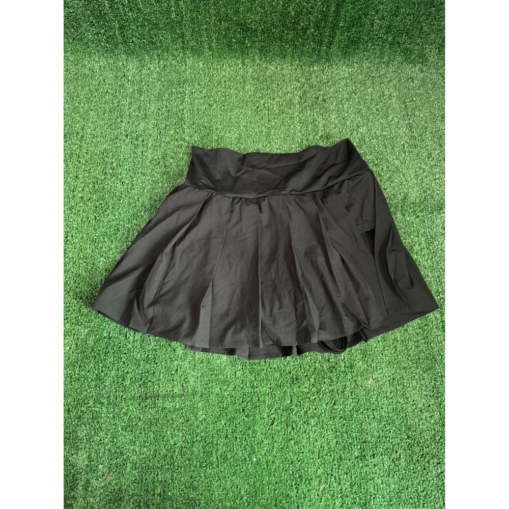 Halara Black‎ Pleated Athletic Skirt with Built in Shorts Women's Size L